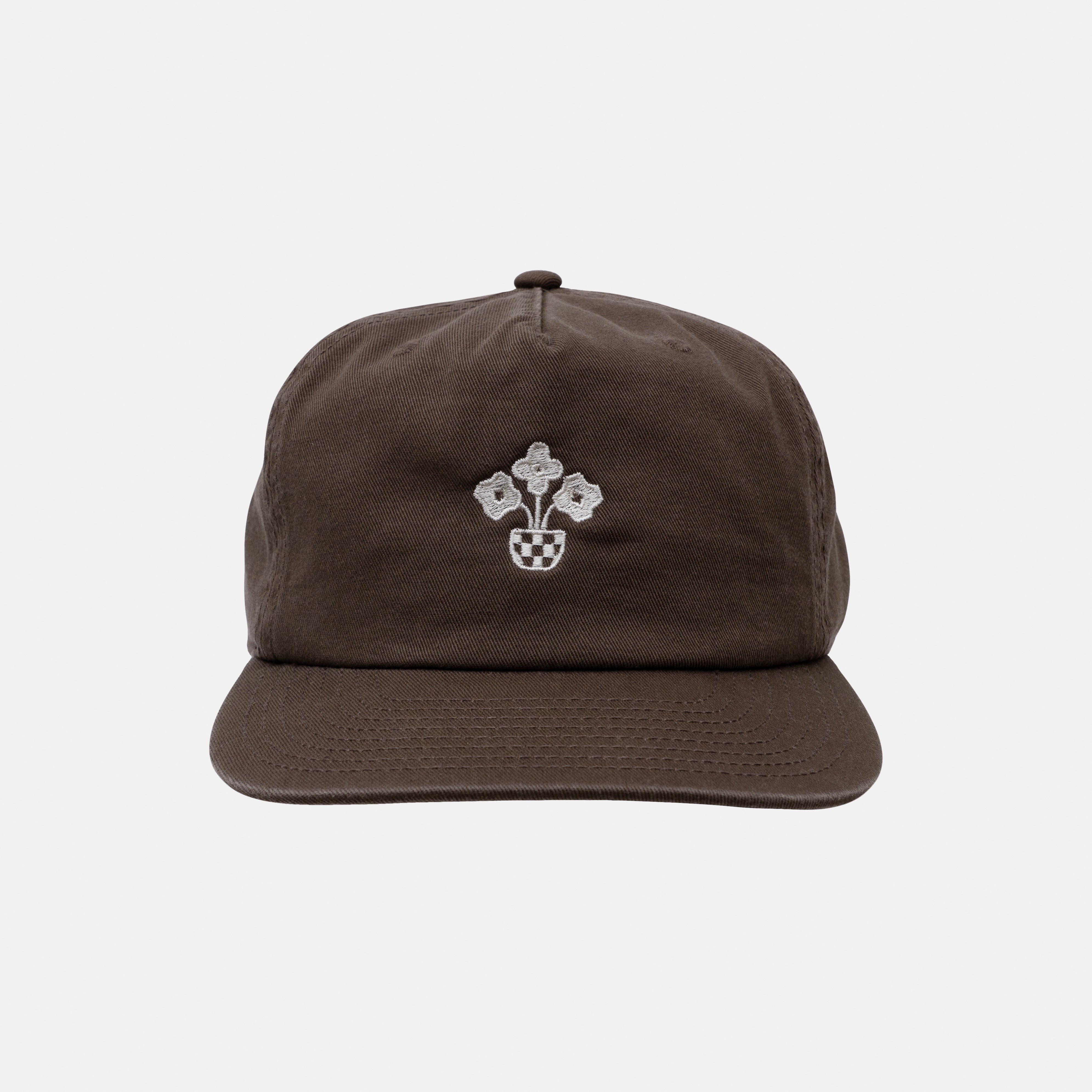 NSC FLOWER LOGO CAP (BROWN) – NEIGHBORHOOD SPORTS CLUB