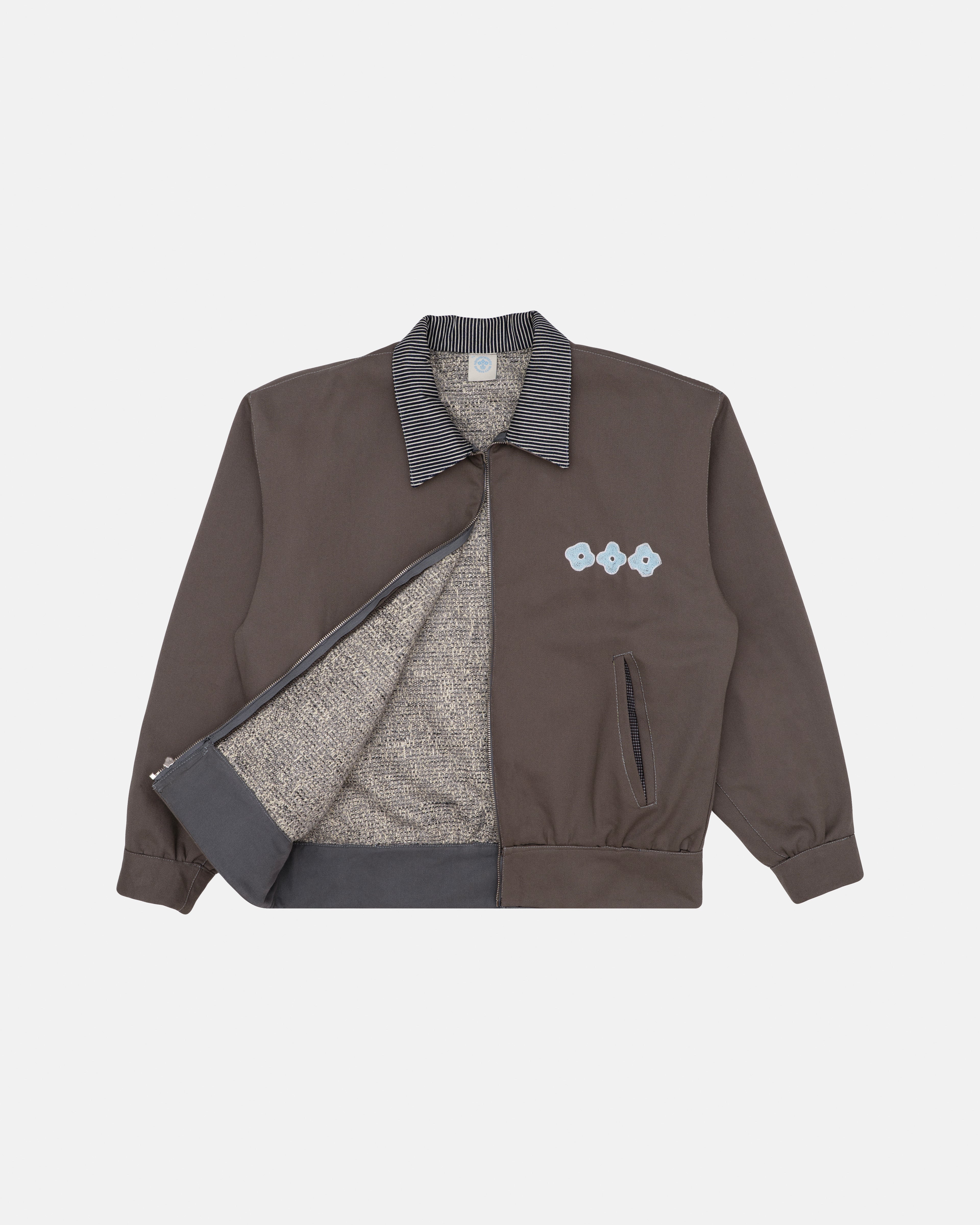 NSC THREE FLOWER WORKWEAR JACKET (GREY) image 1