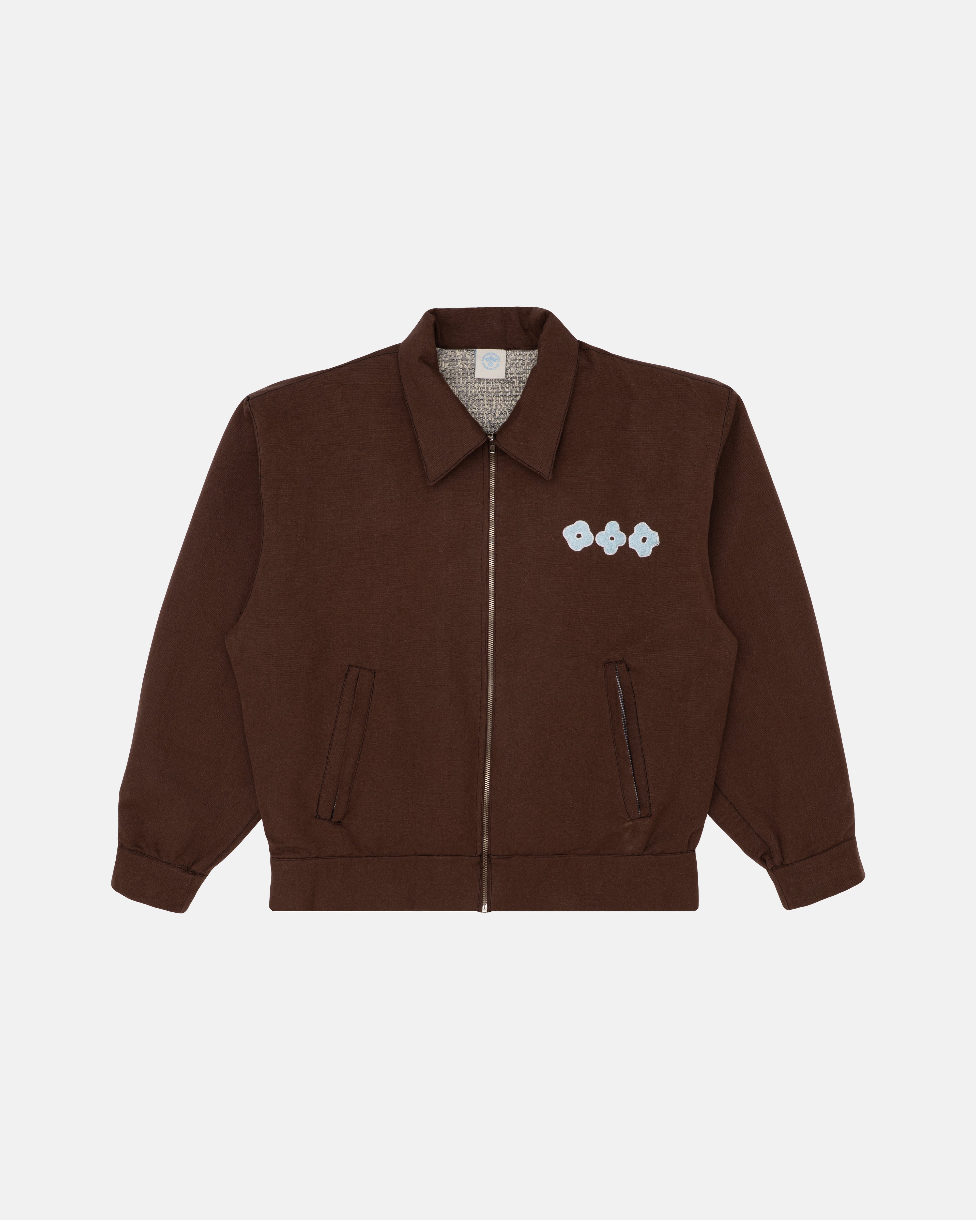 NSC THREE FLOWER WORKWEAR JACKET (BROWN) image 0