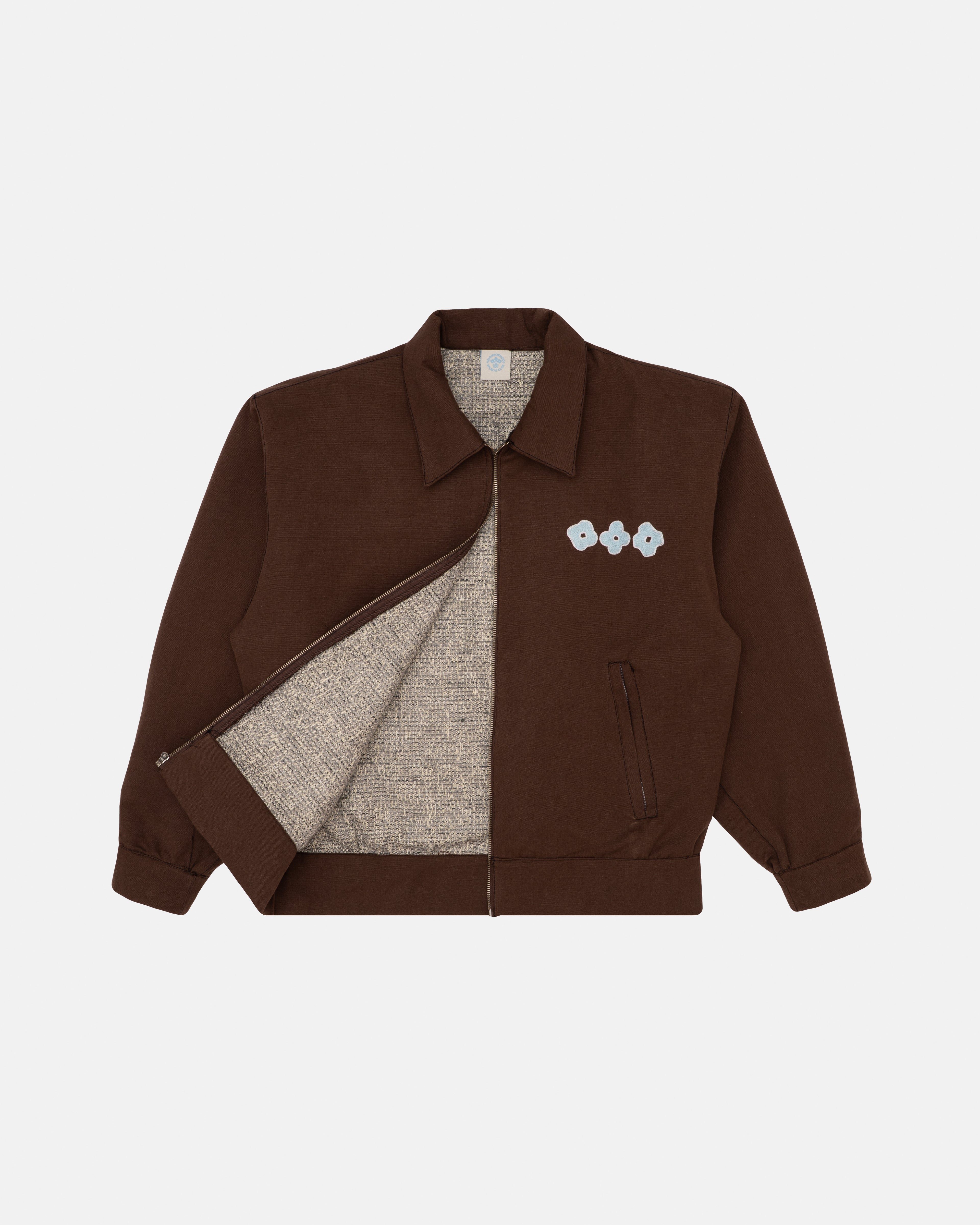 NSC THREE FLOWER WORKWEAR JACKET (BROWN) image 1