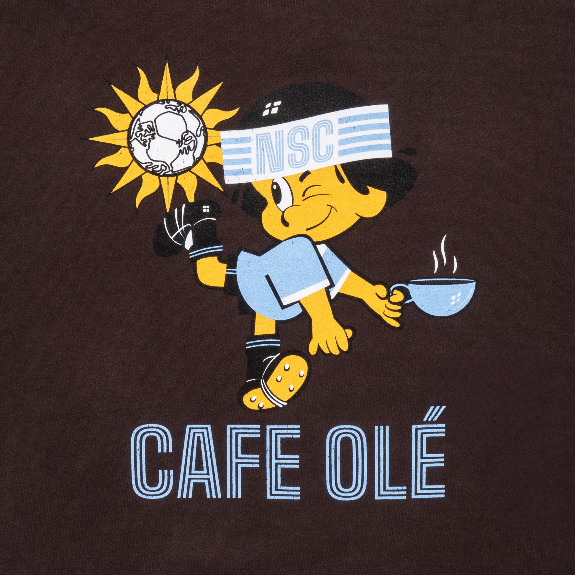 NSC "CAFE OLÉ" CREWNECK SWEATSHIRT  (COFFEE BROWN) image 2