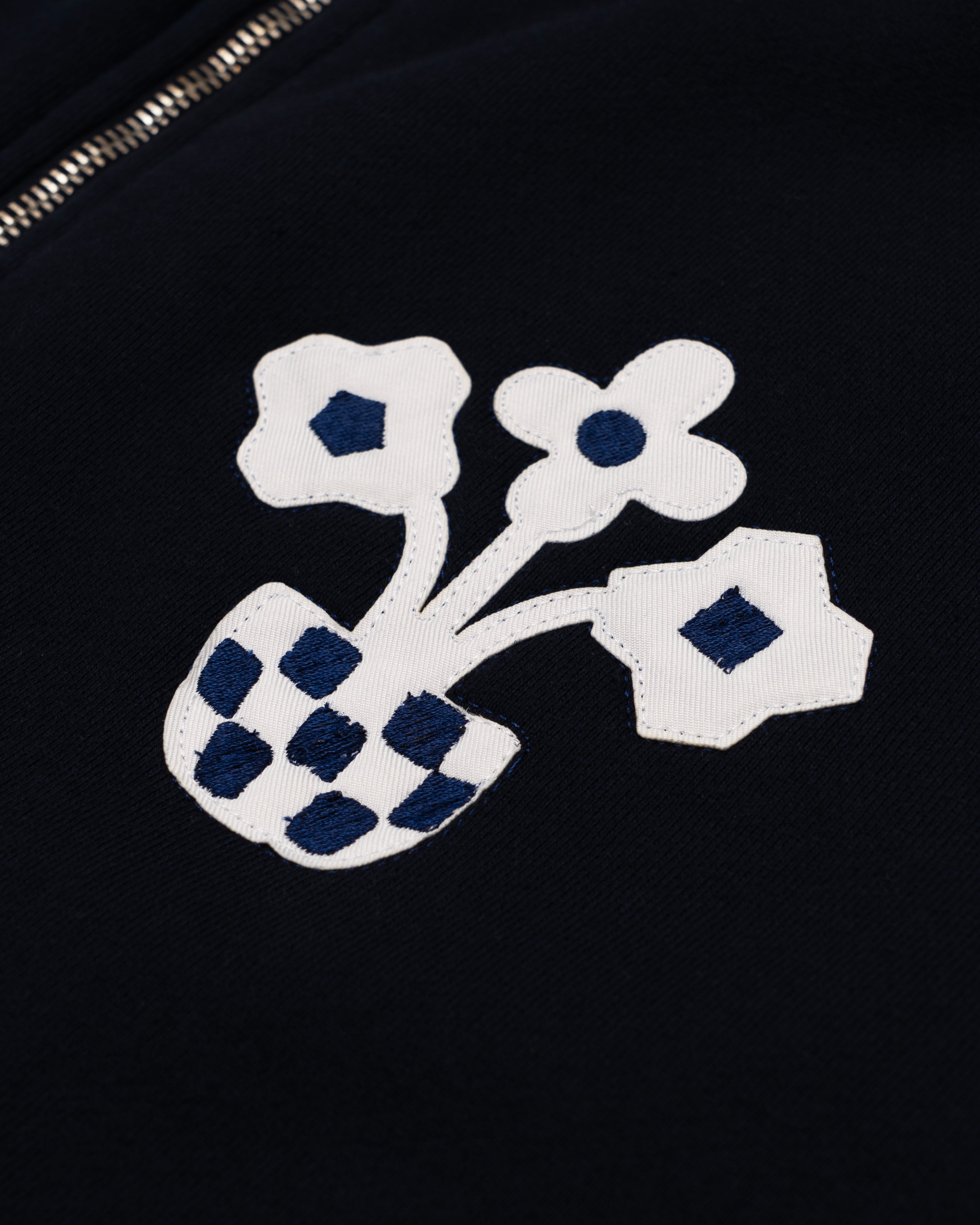 NSC THREE FLOWER ZIP-UP HOODIE image 2